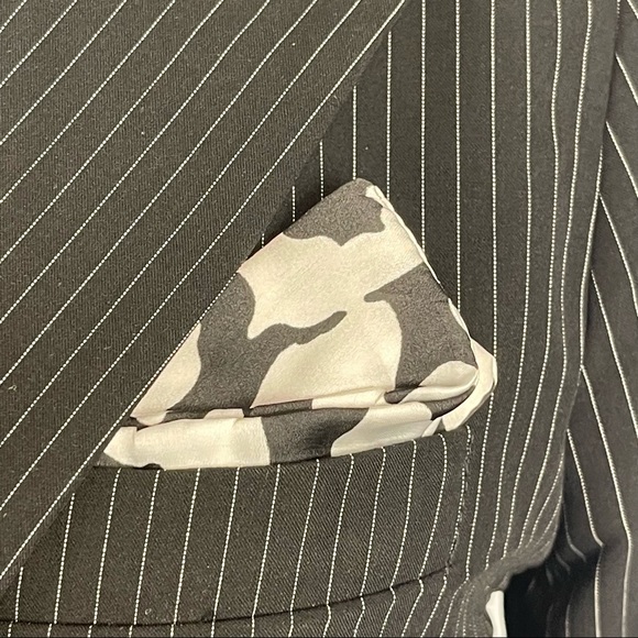 Alberto Makali Pinstripe Jacket Black Size 8 - Picture 5 of 10